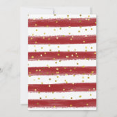 ウィンターオンデルランドクリスマスリース誕生日 招待状 (裏面)