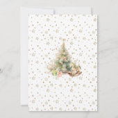 ウィンターオンデーランドくるみ割り人形1歳誕生日パステル 招待状 (裏面)