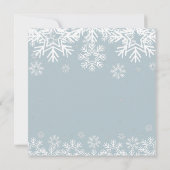 ウィンターオンデーランドの森の動物たち 招待状 (裏面)