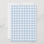 ウィンターオンデーランドの森の動物たち 1歳の誕生日 招待状 (裏面)