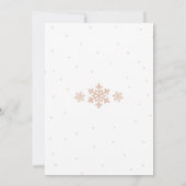 ウィンターオンデーランドの誕生日招待状 招待状 (裏面)