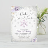 ウィンターオンデーランドの誕生日招待状 招待状 (スタンド正面)