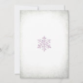 ウィンターオンデーランドの誕生日招待状 招待状 (裏面)