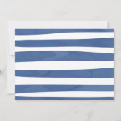 ウィンターオンデーランド ブルートラック ボーイ ファースト バースデー 招待状 (裏面)