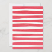 ウィンターオンデーランド レッドトラック ファーストバースデー 招待状 (裏面)