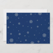 ウィンターオンデーランド 1歳誕生日招待状 - 男の子 招待状 (裏面)