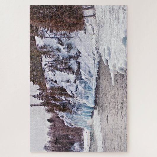 ウィンターオンレイクスーペリアズショア ジグソーパズル (縦)