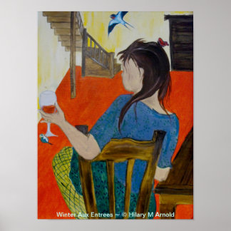 ウィンターオーエントレスオリジナルアートプリント ポスター