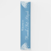 ウィンターオークツリーブルーホワイトバルミツワー 横断幕 (縦)