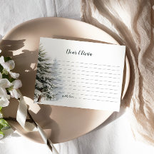 ウィンターオーネダーランド誕生日タイムカプセルノートカード