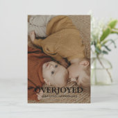 ウィンターオーバージョイドホリデーフォト誕生 案内状 (スタンド正面)