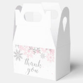 ウィンターオーバーランドピンクシルバースノーフレーク感謝していユー フェイバーボックス (オープン)