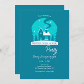 ウィンターオープンハウスパーティの招待状 招待状 (正面/裏面)