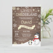 ウィンターオ素朴ネダーランド1st誕生日招待状 招待状 (スタンド正面)