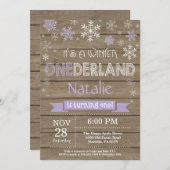 ウィンターオ素朴ネダーランド1st誕生日招待状 招待状 (正面/裏面)