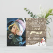 ウィンターオ素朴ネダーランド1st誕生日招待状 招待状 (スタンド正面)