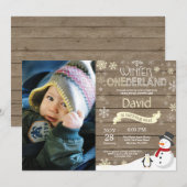 ウィンターオ素朴ネダーランド1st誕生日招待状 招待状 (正面/裏面)