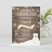 ウィンターオ素朴ネダーランド1st誕生日招待状 招待状 (スタンド正面)