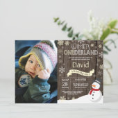 ウィンターオ素朴ネダーランド1st誕生日招待状 招待状 (スタンド正面)