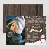 ウィンターオ素朴ネダーランド1st誕生日招待状 招待状 (正面/裏面)