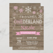 ウィンターオ素朴ネダーランド1st誕生日招待状 招待状 (正面/裏面)