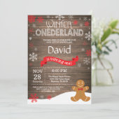 ウィンターオ素朴ネダーランド1st誕生日招待状 招待状 (スタンド正面)