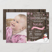 ウィンターオ素朴ネダーランド1st誕生日招待状 招待状 (正面/裏面)