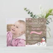 ウィンターオ素朴ネダーランド1st誕生日招待状 招待状 (スタンド正面)