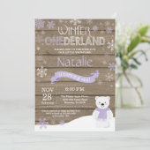 ウィンターオ素朴ネダーランド1st誕生日招待状 招待状 (スタンド正面)