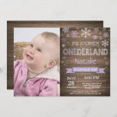 ウィンターオ素朴ネダーランド1st誕生日招待状 招待状 (正面/裏面)