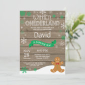 ウィンターオ素朴ネダーランド1st誕生日招待状 招待状 (スタンド正面)
