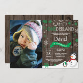 ウィンターオ素朴ネダーランド1st誕生日招待状 招待状 (正面/裏面)