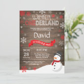 ウィンターオ素朴ネダーランド1st誕生日招待状 招待状 (スタンド正面)