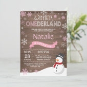 ウィンターオ素朴ネダーランド1st誕生日招待状 招待状 (スタンド正面)