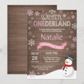 ウィンターオ素朴ネダーランド1st誕生日招待状 招待状 (正面/裏面)