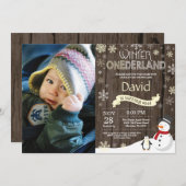 ウィンターオ素朴ネダーランド1st誕生日招待状 招待状 (正面/裏面)