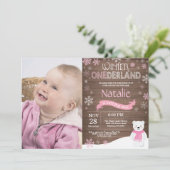 ウィンターオ素朴ネダーランド1st誕生日招待状 招待状 (スタンド正面)