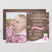 ウィンターオ素朴ネダーランド1st誕生日招待状 招待状 (正面/裏面)