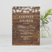 ウィンターカップルのシャワー招待状 招待状 (スタンド正面)