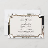 ウィンターカモフラージュ結婚式招待状 招待状 (正面)