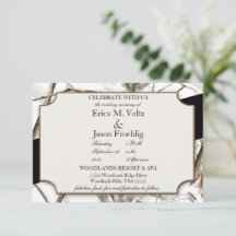 ウィンターカモフラージュ結婚式招待状