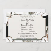 ウィンターカモフラージュ結婚式招待状 招待状 (正面)