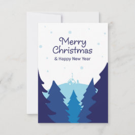 ウィンターカラーのクリスマスシーズンのご挨拶 カード