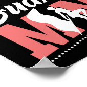 ウィンターカラーガードママ国旗 ポスター (角)