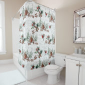 ウィンターカントリーキャビン シャワーカーテン (インサイチュ)