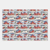 ウィンターカントリーファーム&レッドバーンズ ラッピングペーパーシート (正面)