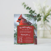 ウィンターカーディナル RIP 追悼 クリスマス ウェディング ポストカード (スタンド正面)