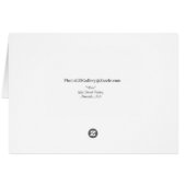 ウィンターカード： Lake Harriet "Benches", Mpls., MN, (裏面横)