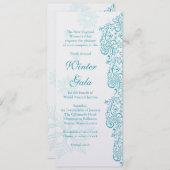 ウィンターガラ資金集企業のパーティの招待状 招待状 (正面/裏面)