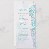 ウィンターガラ資金集企業のパーティの招待状 招待状 (正面)